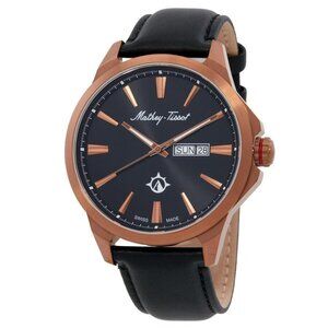 NWT Authentic Mathey-Tissot Field Scout Quartz Black Dial Men's Watch